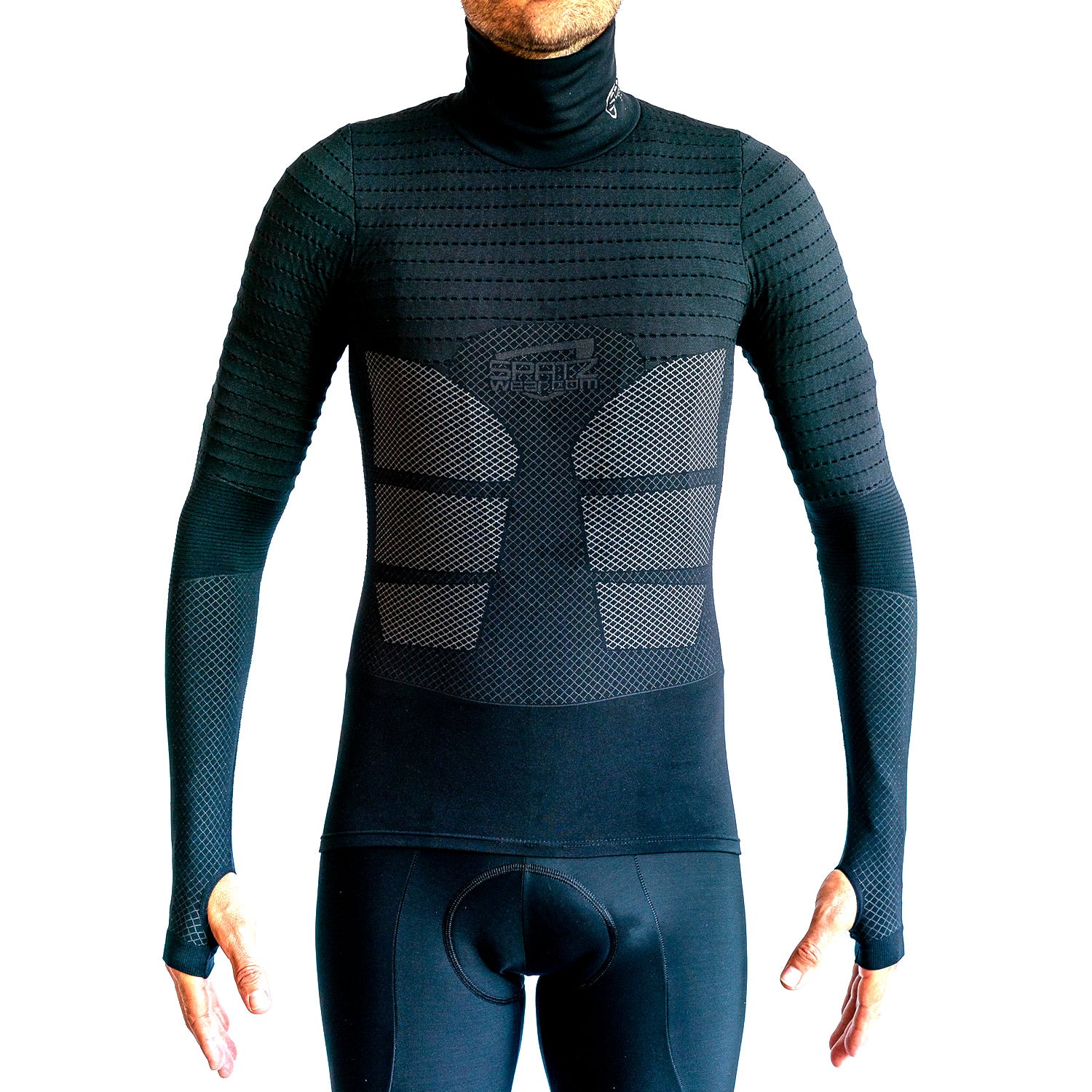 BASEZ 2 BLACK LS BASELAYER L/XL (+100cm)