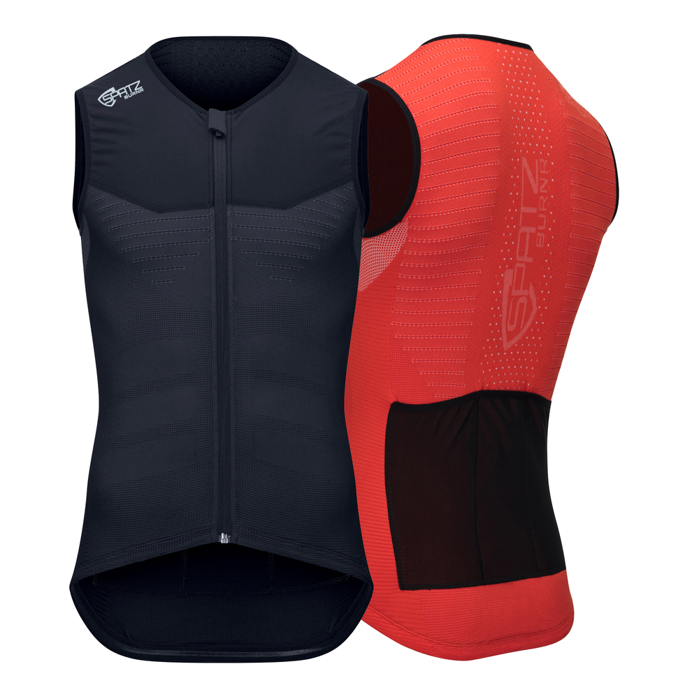 BURNR GILET RED/POCKETS S (-95cm)