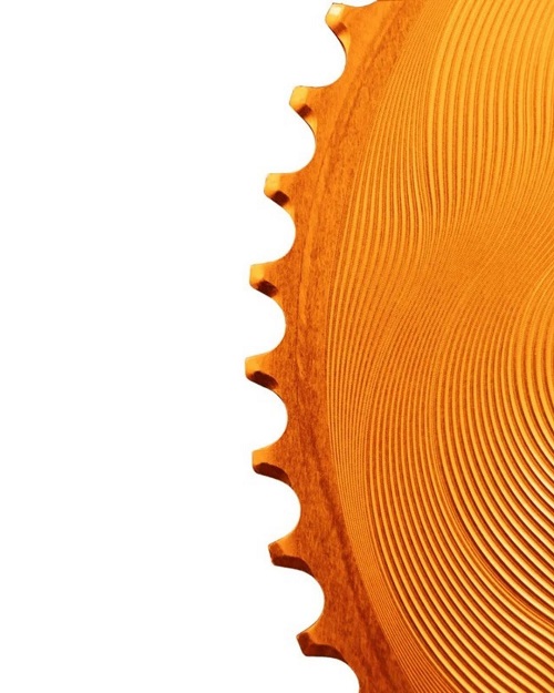 Alugear Chainring Set 2x12 50-34T Orange