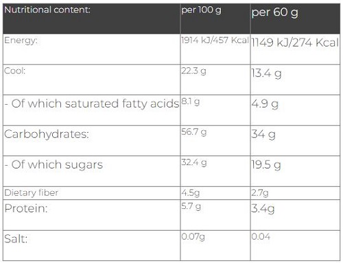 Energy Snack Cacao 60 gr