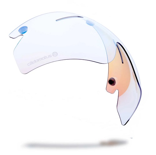 Visor Omega/Sigma-II clear+ice blue